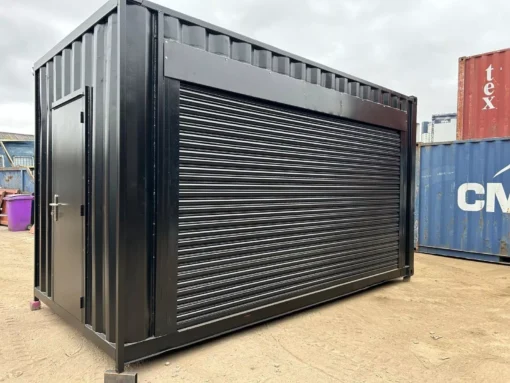 16ft x 8ft Roller Shutter Shipping Container – Secure Steel Storage ...