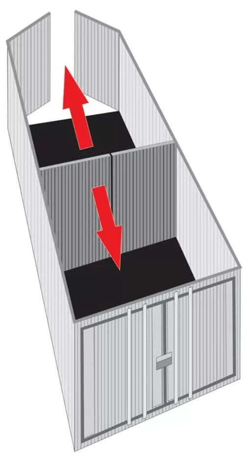 Ship Powder Divider Shipping Container Divider Wall – Container Self Storage Partition ...