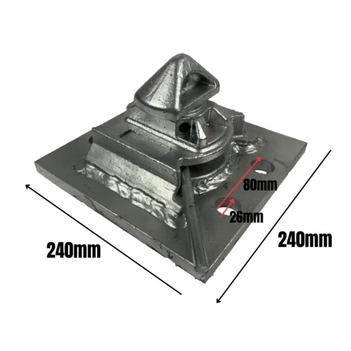Shipping Container Twistlock Fixing Plate – Ground Fixing Bolt Down ISO ...