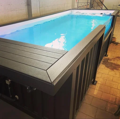 20ft Shipping Container Pool – Modern Above-Ground Pool with Durable ...