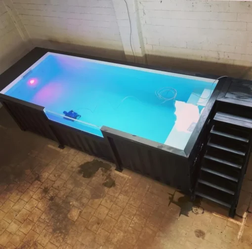 20ft Shipping Container Pool – Modern Above-Ground Pool with Durable ...